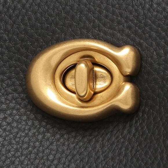 Coach Shoulder Bag Black Leather - Picture 7 of 7